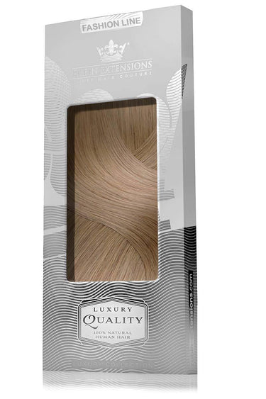 Gift packaging for Light Brown Caramel clip-in extensions, Fashion Line – Rubin Extensions®