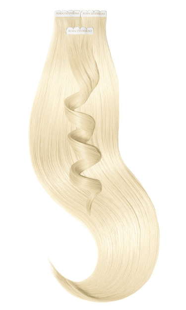 Golden Blonde tape-in extensions, invisible adhesive strips, Pro-Deluxe Line – Rubin Extensions®