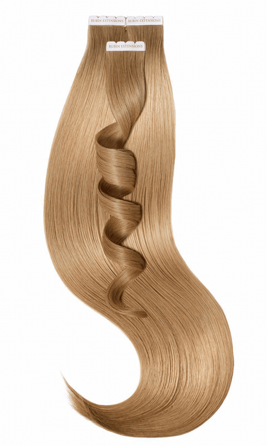 Light Brown Caramel tape-in hair extensions, Pro-Deluxe Line, 100% human hair – Rubin Extensions®