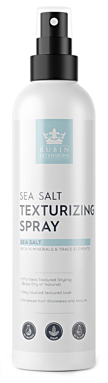 Premium Sea Salt Spray, 200 ml, for textured beach waves and natural shine on human hair extensions – Rubin Extensions®