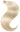 Voluminous human hair ponytail in Golden Blonde, available in several lengths up to 55 cm – Rubin Extensions®