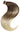 Close-up of the ponytail clip in Chocolate Dark Brown & Platinum Blonde, Remy human hair – Rubin Extensions®
