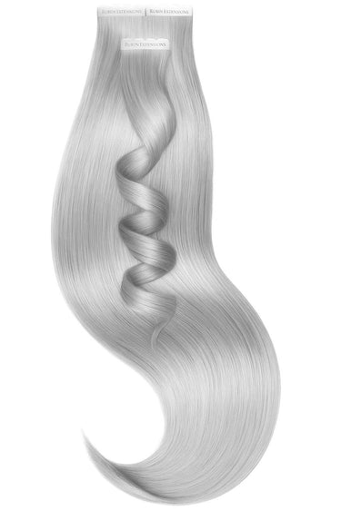 Silver Blonde Premium Line tape-in extensions, set in 46 to 56 cm – Rubin Extensions®