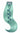 Close-up of Green Pastel strands, Pro-Deluxe Pastel Line tape-ins, 25 g human hair – Rubin Extensions®