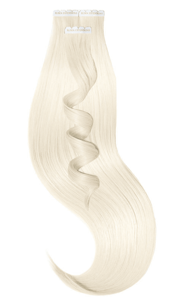 Light Blonde tape-in extensions, invisible adhesive strips, Pro-Deluxe Line – Rubin Extensions®
