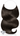 One-Piece / Halo Hairpiece Extensions Black-Brown