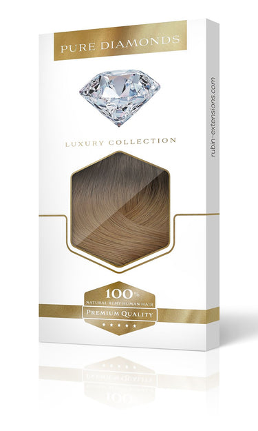 Gift packaging for Rich Chocolate clip-in extensions – Rubin Extensions®