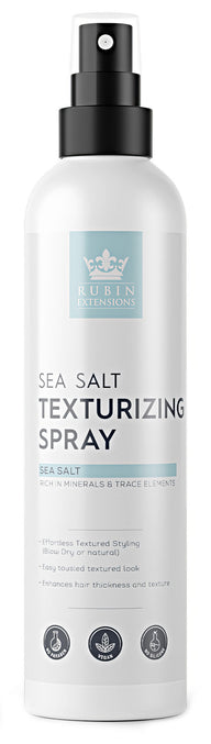 Premium Sea Salt Spray, 200 ml, for textured beach waves and natural shine on human hair extensions – Rubin Extensions®