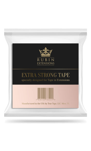 Close-up of Extra Strong replacement tapes for attaching tape-in extensions – Rubin Extensions®