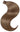 Clip-on human hair ponytail in Natural Golden Brown, available in 35 to 55 cm – Rubin Extensions®