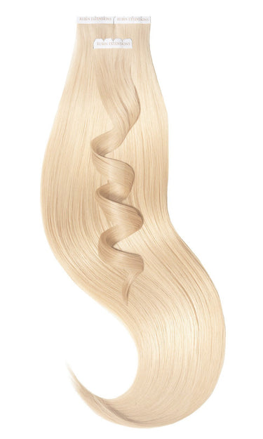 Honey Blonde Premium Line tape-in extensions, invisible adhesive strip method, 50 g set – Rubin Extensions®