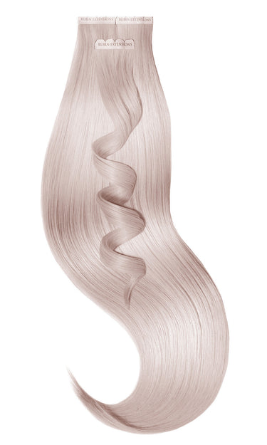 Silver Blonde Pro-Deluxe Line tape-in extensions, 100% human hair, 40–50 cm – Rubin Extensions®