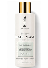 Intensive Hair Mask deep care, 200 ml, front view of the jar for soft, smooth human hair – Rubin Extensions®