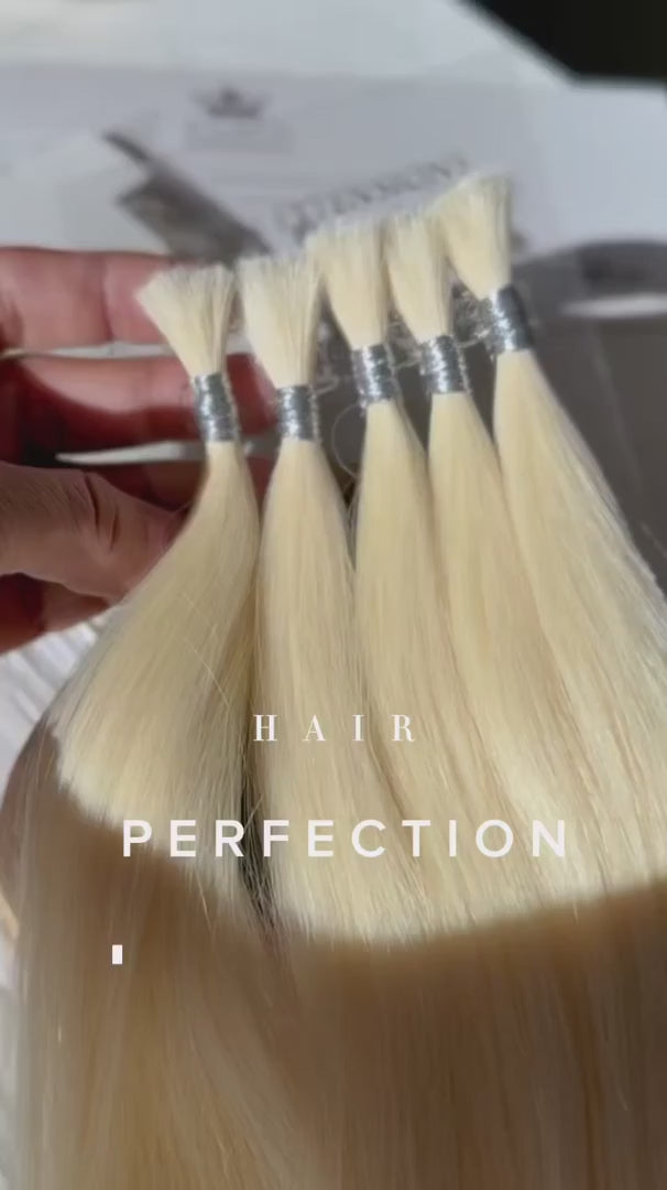 Bulk cut hair, shade Black – Rubin Extensions